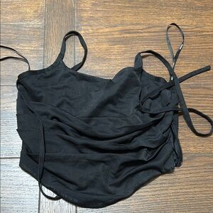 Forever 21 Black Satin Top